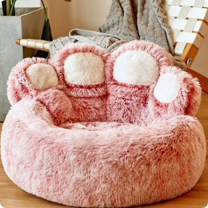 Giant Paw Dog Bed – Double Silk Red