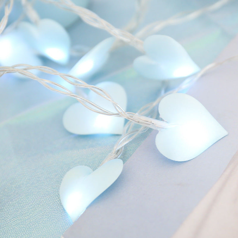 Heart String Lights – Blue