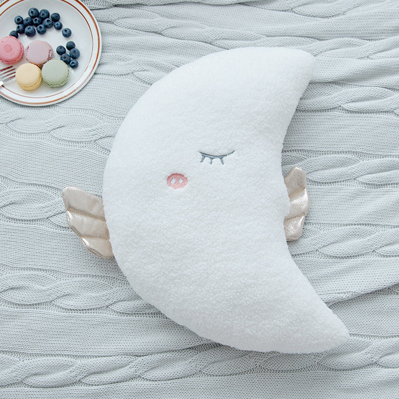 Angel Cloud, Moon & Star Pillow – Moon