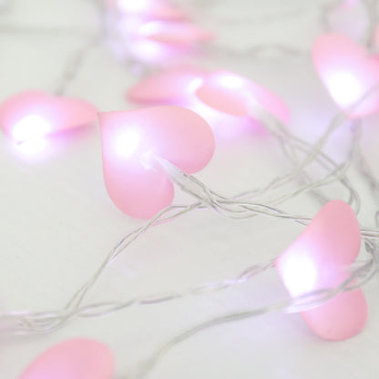 Heart String Lights – Pink