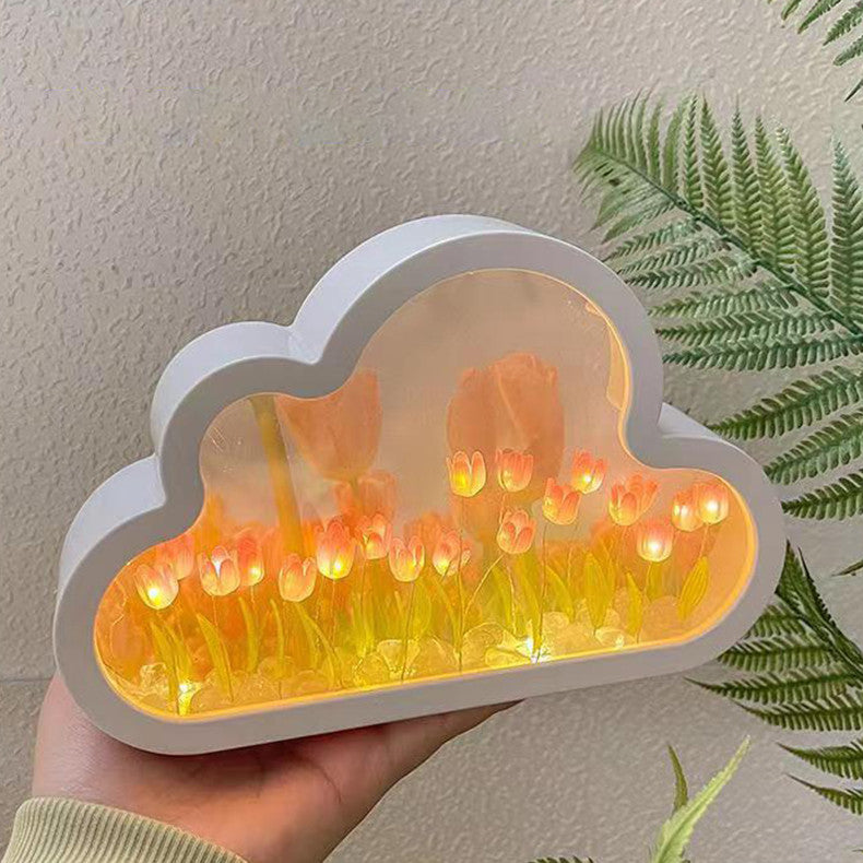 DIY Cloud Tulip Mirror Light – photo 3