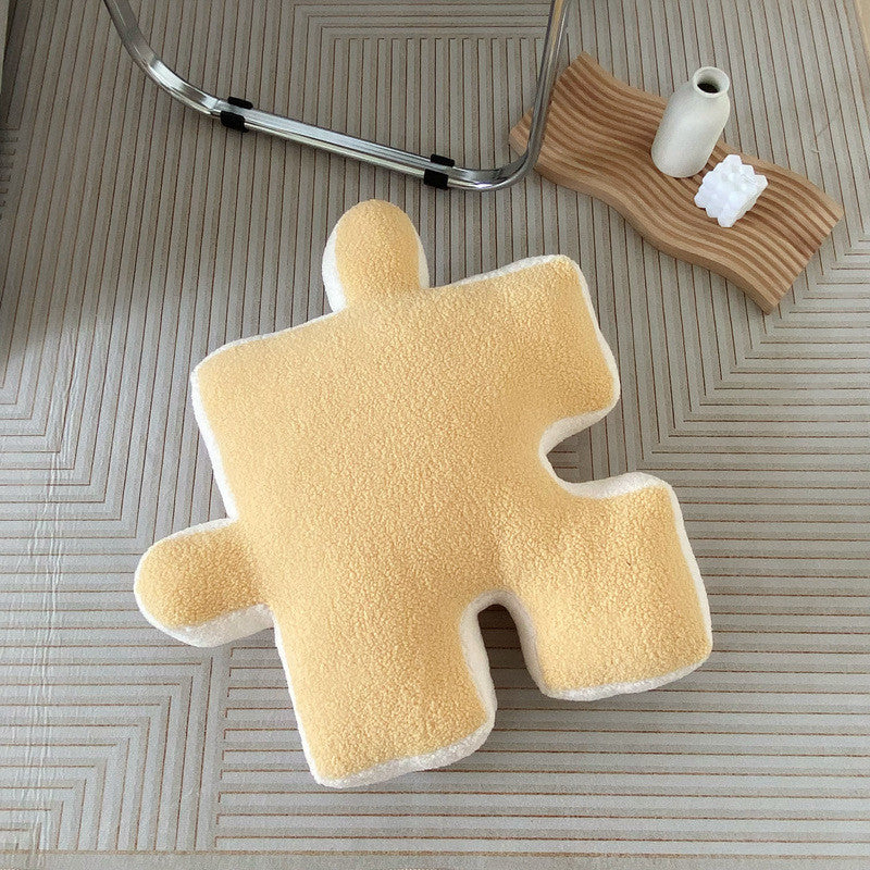 Puzzle Piece Pillow – Yellow