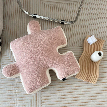 Puzzle Piece Pillow – Pink
