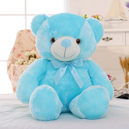 Light-Up LED Teddy Bear – Blue