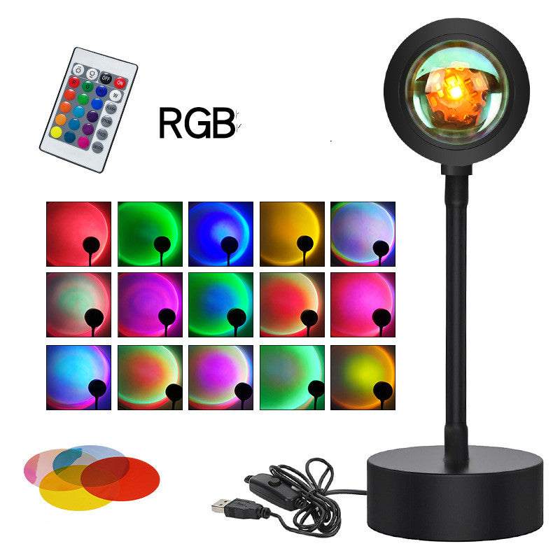 Sunset Projection Lamp – RGB with Remote