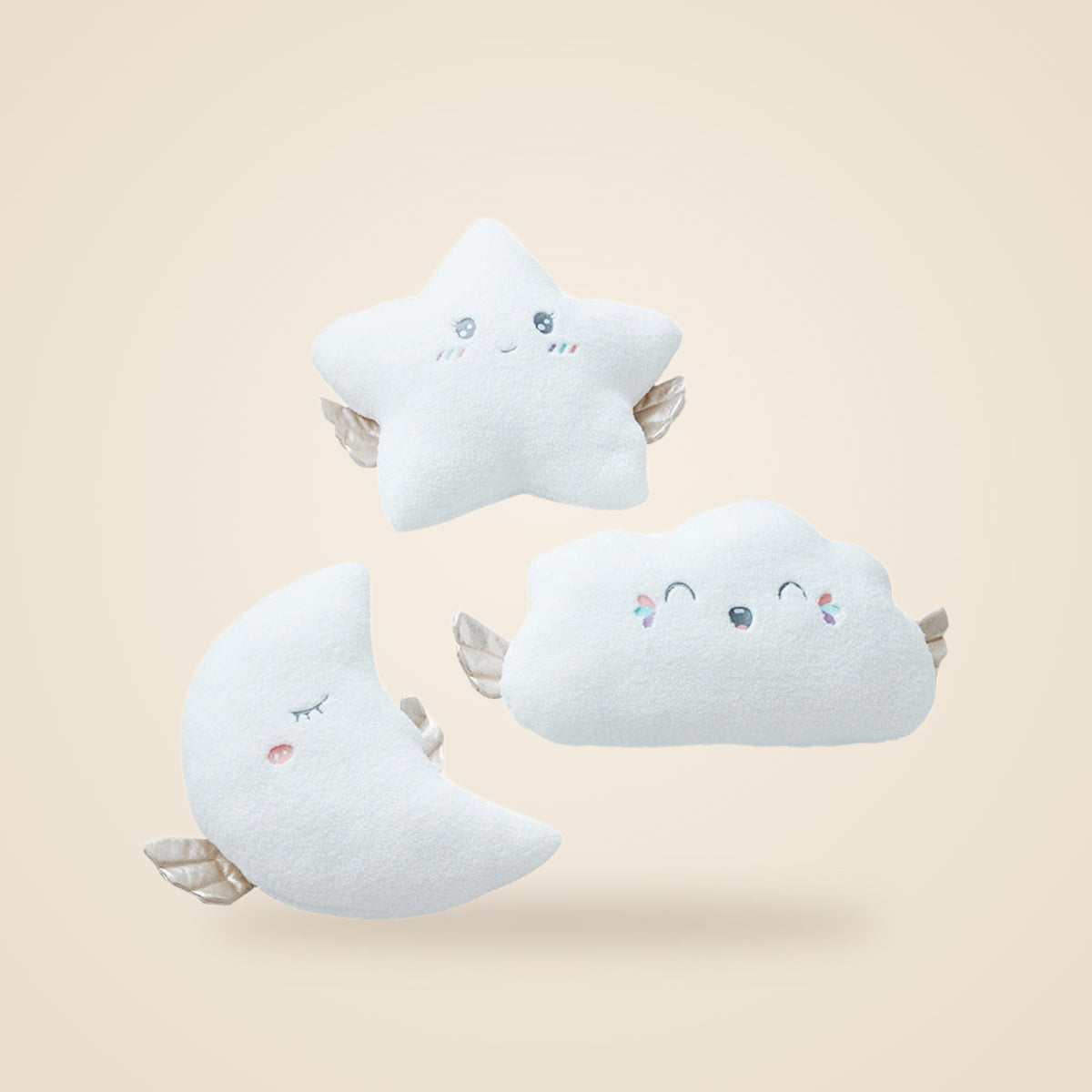Angel Cloud, Moon and Star Pillows
