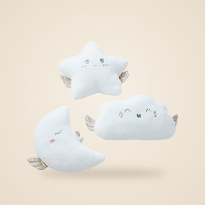 Angel Cloud, Moon and Star Pillows