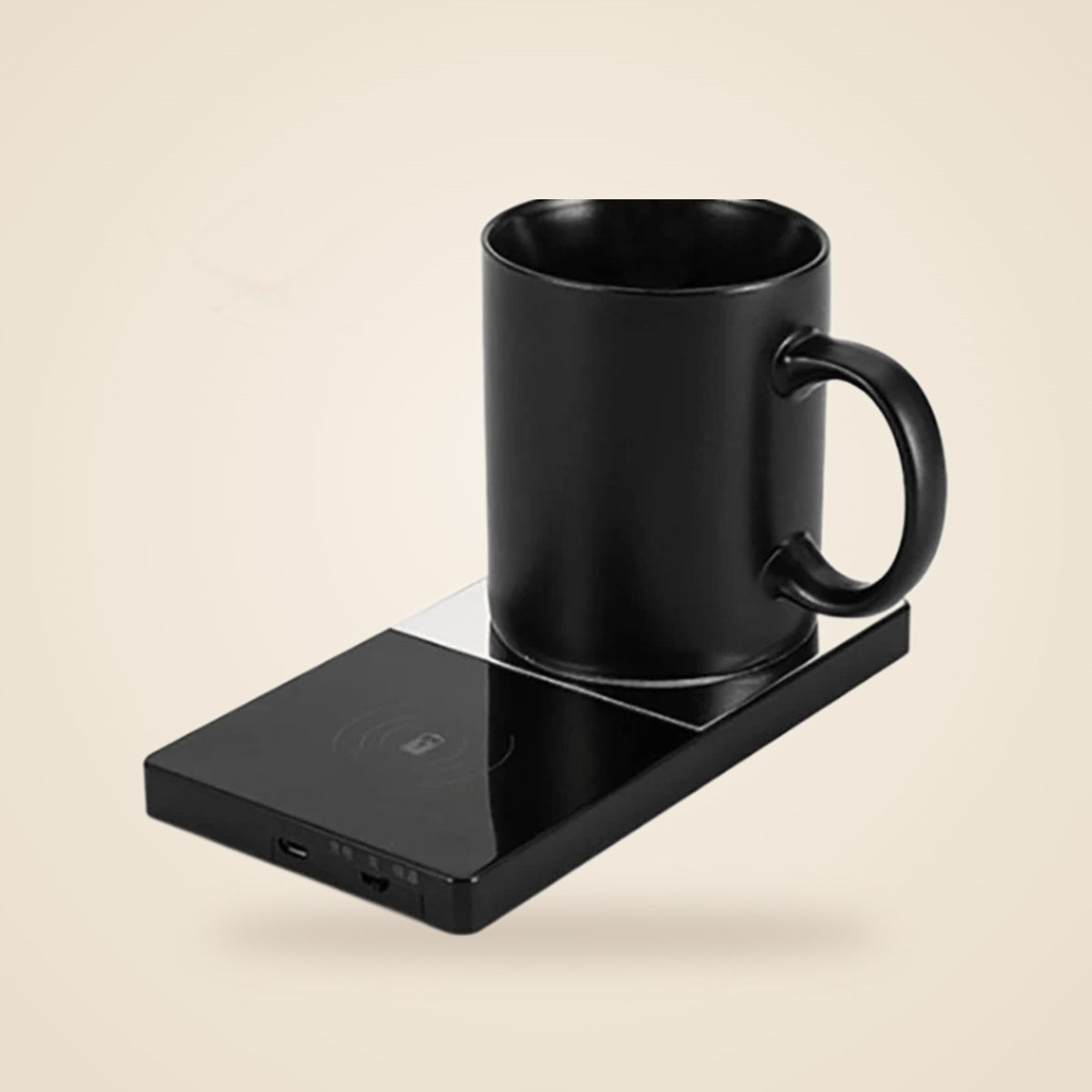 Heated mug and wireless charger