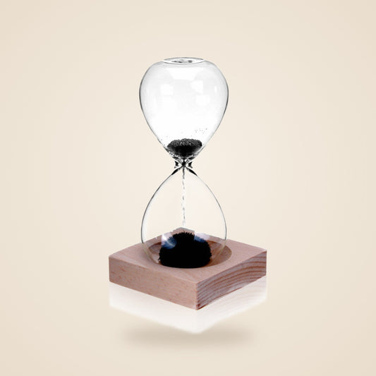 Magnetic Sand Hourglass - Black