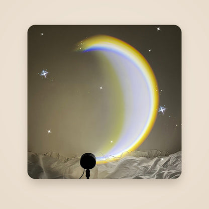 Rainbow Moon Halo Lamp